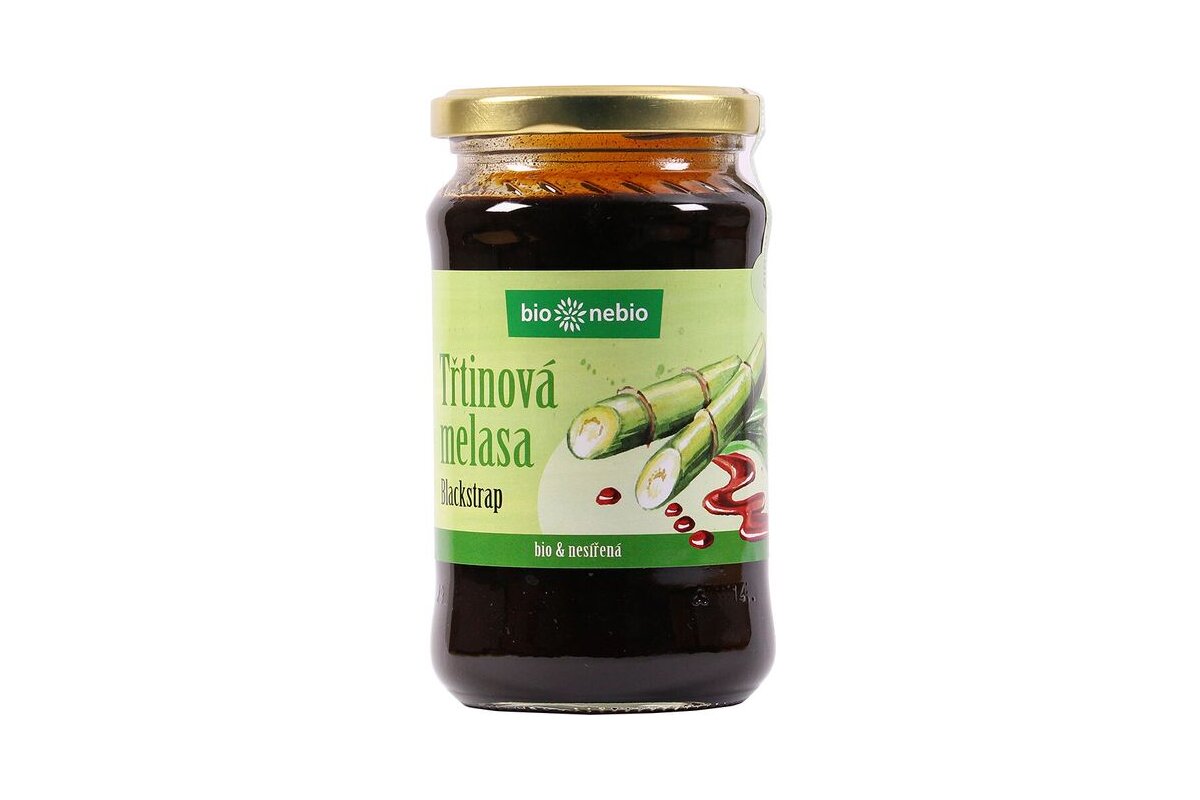 BIO Melasa trstinová nesírená 450 g Bio Nebio
